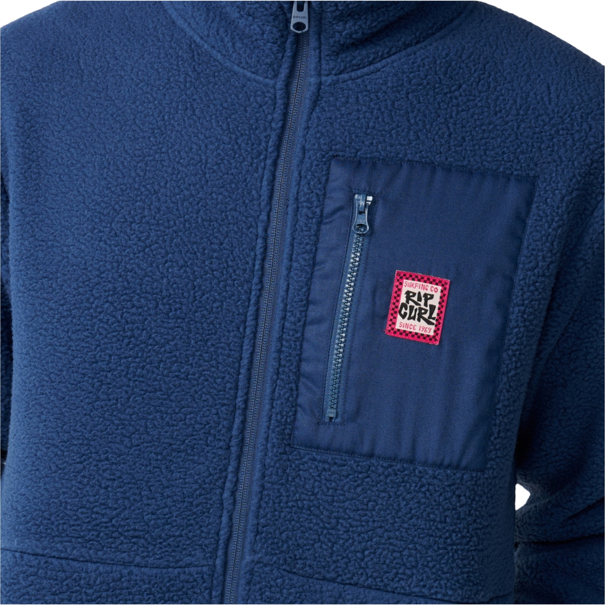 2026 Rip Curl Mens Streamline Big Bear Polar Zip Thru Fleece 0COMFL - Navy
